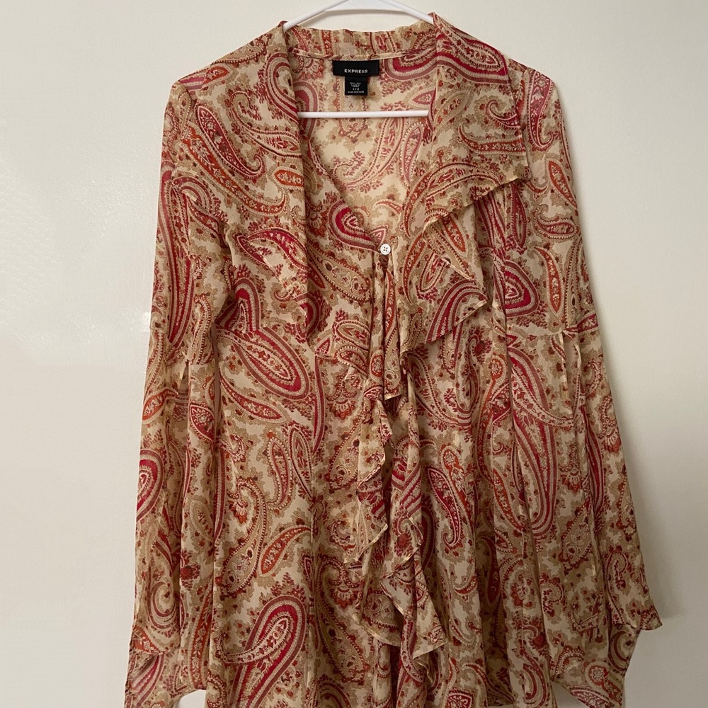 Express Boho Paisley Top